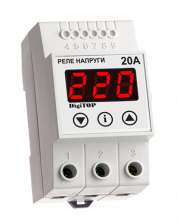 Однофазное реле напряжения DigiTOP VP-20А на DIN-рейку