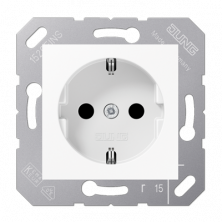 Розетка Schuko с защитой от детей Jung CD5120BFKIWW