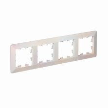 Рамка Systeme Electric AtlasDesign Air 4-ая, цвет жемчуг, ATN220404
