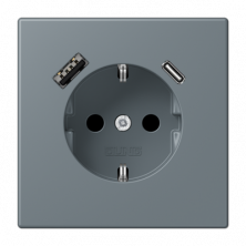 Розетка 2K+З USB Typ AC Jung LC1520-15CA251