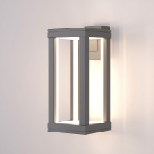 Уличный настенный светодиодный светильник Frame LED IP54 1527 TECHNO LED серый