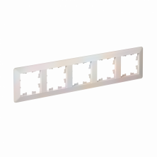 Рамка Systeme Electric AtlasDesign Air 5-ая, цвет жемчуг, ATN220405