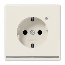 Розетка Schuko с LED подсветкой Jung LS1520-OLNW