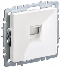  BRITE Розетка компьютерная RJ45 кат.5E РК10-БрБ белый IEK 