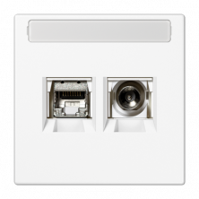 Розетка Smart TV Jung MMDLS4521WWM