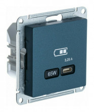 Зарядное устройство USB Type C 65W Schneider Electric Atlas Design изумруд ATN000827