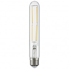 Лампа светодиодная филаментная Lightstar LED Filament E27 6W 4000K трубчатая прозрачная 933904