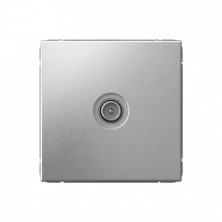 Розетка TV 4DB Schneider Electric Art Gallery проходная, Алюминий GAL000392