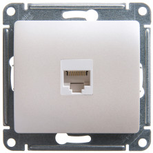 Розетка компьютерная RJ45 кат.5E Systeme Electric Glossa Перламутр GSL000681K