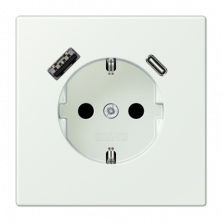 Розетка 2K+З USB Typ AC Jung LC1520-15CA210