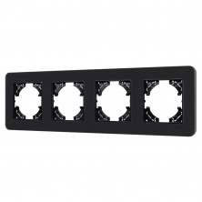 Рамка на 4 поста стеклянная Arlight FRM-OMALI-SFGS-4-BK 049717