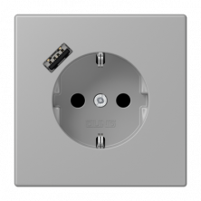Розетка 2K+З USB Typ A Jung LC1520-18A204