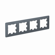 Рамка Systeme Electric AtlasDesign Air 4-ая, цвет грифель, ATN220704