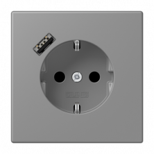 Розетка 2K+З USB Typ A Jung LC1520-18A203