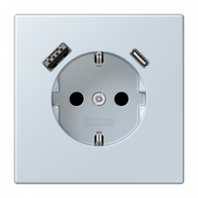 Розетка 2K+З USB Typ AC Jung LC1520-15CA209