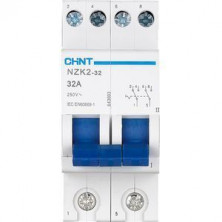 Модульный переключатель CHINT NZK2-32 2P 32А 2 положения (643003)
