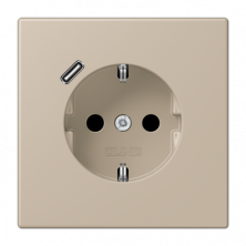 Розетка 2K+З USB Typ C Jung LC1520-18C243