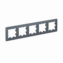 Рамка Systeme Electric AtlasDesign Air 5-ая, цвет грифель, ATN220705