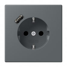 Розетка 2K+З USB Typ A Jung LC1520-18A202
