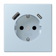 Розетка 2K+З USB Typ AC Jung LC1520-15CA208