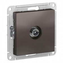 Розетка TV Systeme Electric Atlas Design проходная, мокко ATN000692