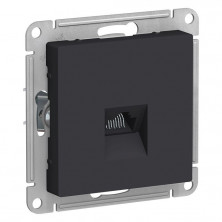Розетка Systeme Electric Atlas Design RJ-45 кат. 5е, карбон ATN001083