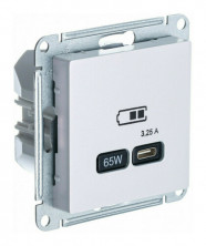 Зарядное устройство USB Type - C 65W высокоскоростная зарядка QC, PD Systeme Electric Atlas Design жемчуг ATN000427