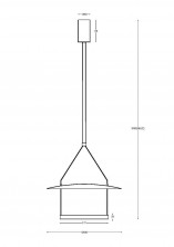 Подвесной светильник Maytoni MOD280PL-L30B3K