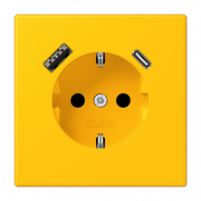 Розетка 2K+З USB Typ AC Jung LC1520-15CA263