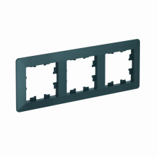 Рамка Systeme Electric AtlasDesign Air 3-ая, цвет изумруд, ATN220803