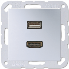Розетка HDMI/USB Jung MAA1163AL