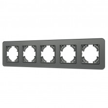 Рамка на 5 постов стеклянная Arlight FRM-OMALI-SFGS-5-GR 049722
