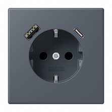 Розетка 2K+З USB Typ AC Jung LC1520-15CA262