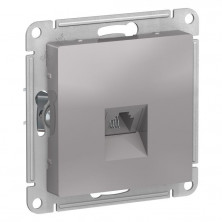 Розетка RJ-11 Schneider Electric Atlas Design алюминий ATN000381