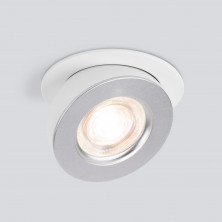 Встраиваемый поворотный светодиодный светильник Pruno 25080/LED 8W 4200К белый/серебро
