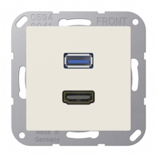Розетка HDMI/USB Jung MAA1163