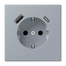 Розетка 2K+З USB Typ AC Jung LC1520-15CA257