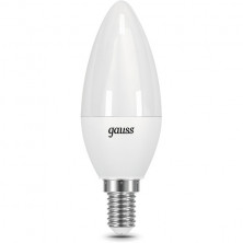 Лампа светодиодная Gauss E14 9,5W 6500K матовая 103101310