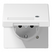 Розетка Schuko с крышкой Jung LS1520NAKLKOWW