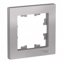 Рамка Systeme Electric Atlas Design на 1 пост, алюминий ATN000301