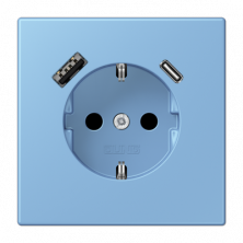 Розетка 2K+З USB Typ AC Jung LC1520-15CA256