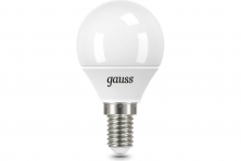 Лампа светодиодная Gauss E14 9,5W 6500K матовая 105101310