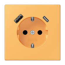 Розетка 2K+З USB Typ AC Jung LC1520-15CA254
