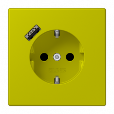 Розетка 2K+З USB Typ A Jung LC1520-18A249