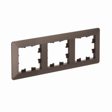 Рамка Systeme Electric AtlasDesign Air 3-ая, цвет мокко, ATN220603