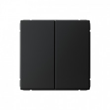 Переключатель двухклавишный Schneider Electric Art Gallery Карбон GAL001065