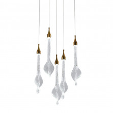 Подвесной светильник Delight Collection OD2433-5 gold/clear
