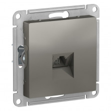 Розетка RJ-11 Schneider Electric Atlas Design сталь ATN000981