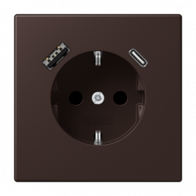 Розетка 2K+З USB Typ AC Jung LC1520-15CA252