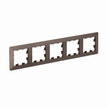 Рамка Systeme Electric AtlasDesign Air 5-ая, цвет мокко, ATN220605